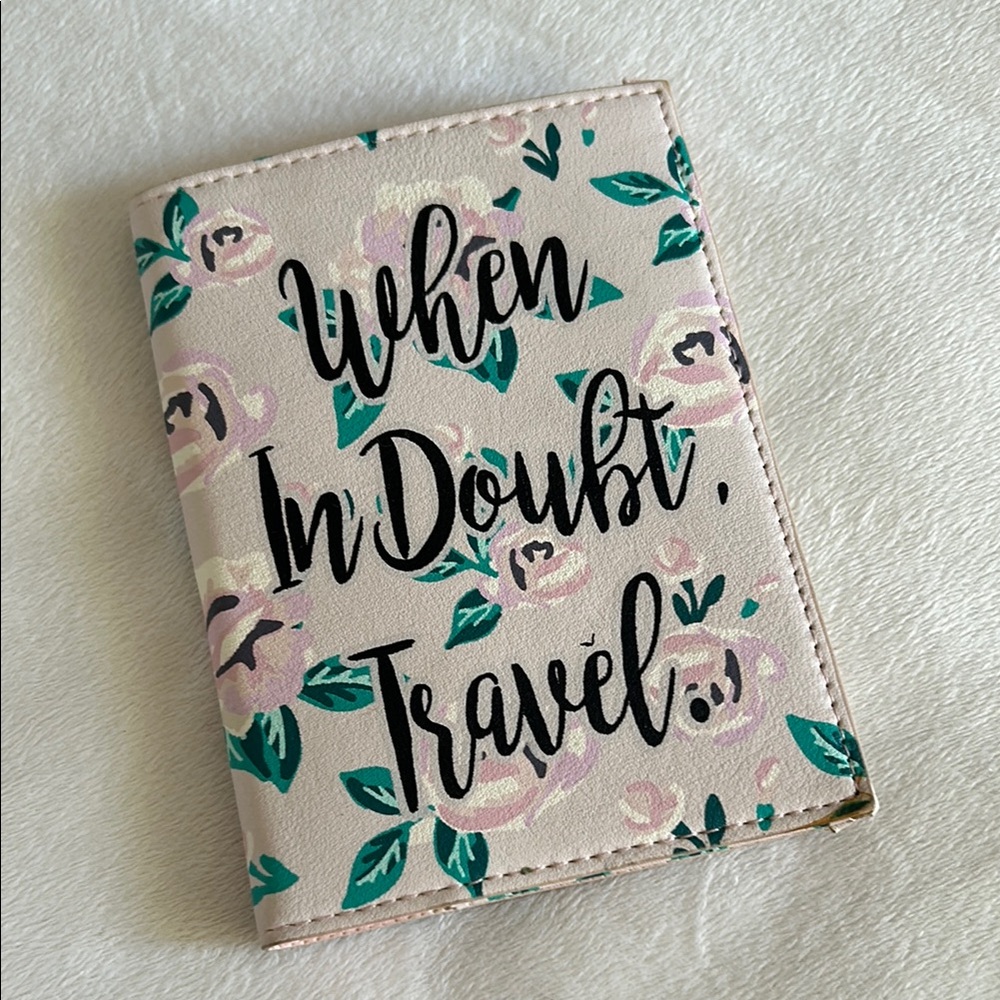 Floral Travel Passport Holder